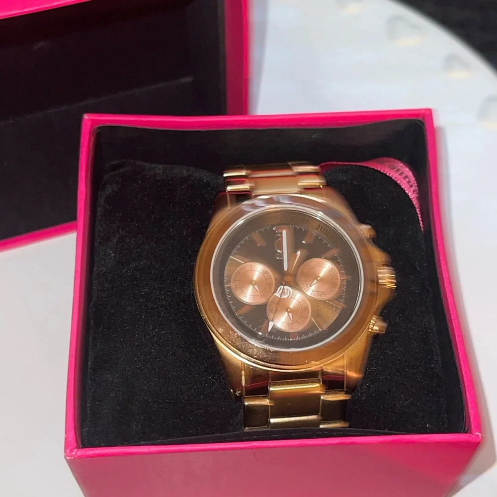 Y2K Vintage Juicy Couture Rose‎ Gold Women’s Watch